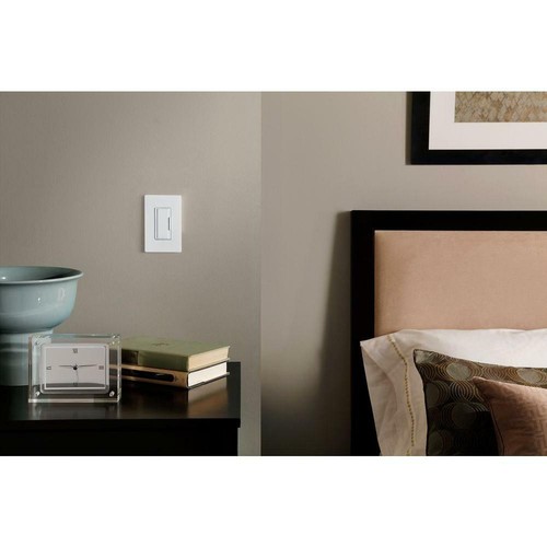 Lutron Dimmer Electronic Low Voltage Single Pole Rocker Indoor White 600 Watt - Bild 3 von 3