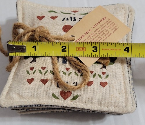 New/Not Used/Cloth Spiced Mug/Coasters-Country Touch-Country Décor' - Picture 7 of 8