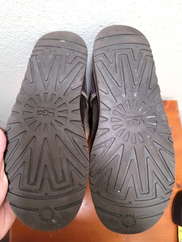 Ugg Australia Marrón Clásico Alto Bombardero Piel de Oveja Forrado Botas de Cuero Talla 8 - Imagen 8 de 11