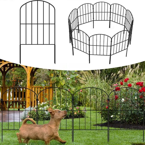 6-12X Rustproof Metal Garden Fencing Panel Animal Barrier Edge Wire Border Black - Picture 2 of 13