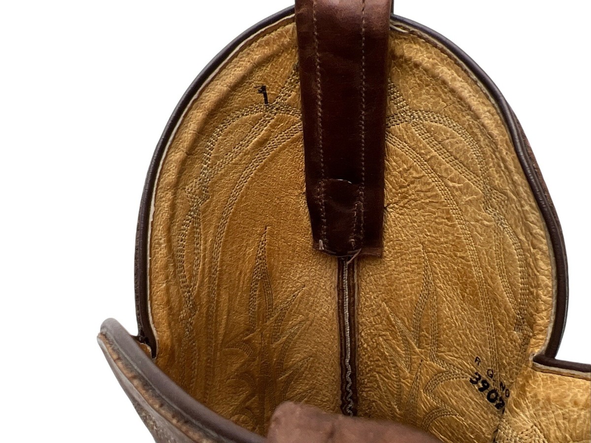 Tony Lama Brown Leather Western Cowboy Boots Men\'s Size 9 D Pull On 2941 Tony Lama Men main image 3