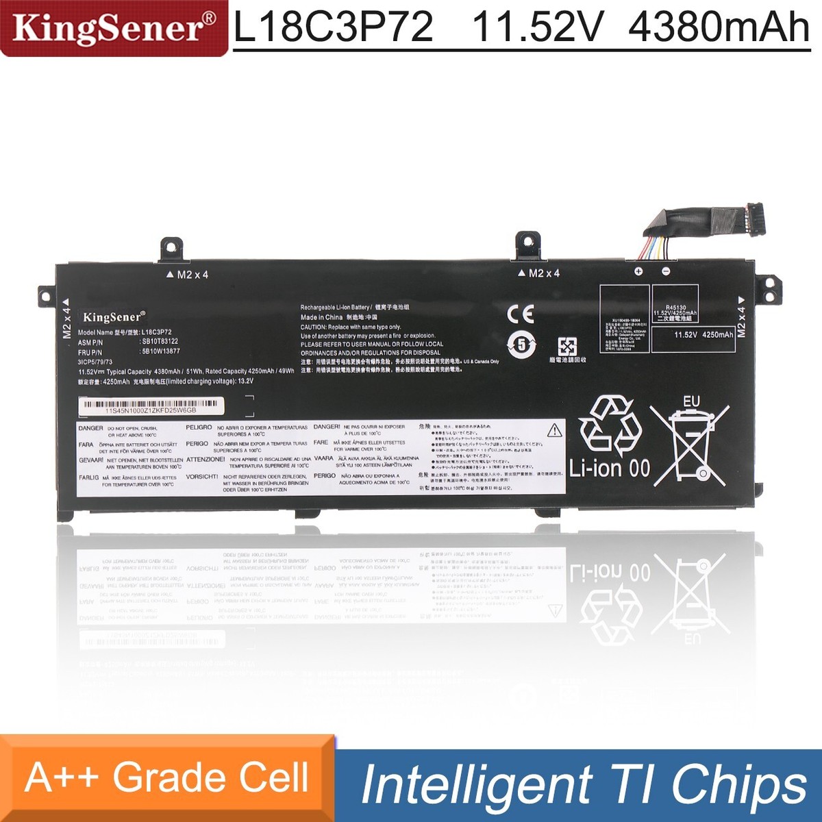 KingSener New L18C3P72 Battery For Lenovo ThinkPad T490 T495
