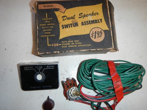 NOS 1950's Vintage Car Mono Speaker Control Unit Front/Rear Dash Mount Bezel - Picture 2 of 4
