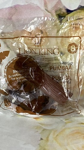 PUMBA 2019 The Lion King #8 McDonald’s Happy Meal Toy New In Package - Picture 2 of 5