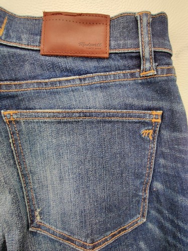 Madewell Skinny Damen 29x29" Blue Wash Distressed Stretch Straight Jeans "Neu" - Bild 7 von 10