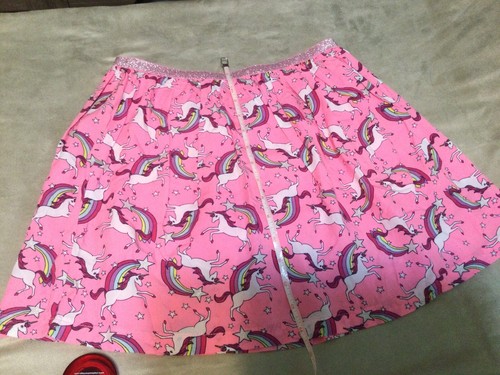 NWT Carter’s Girls Size 10/12 Pink Sparkly Rainbow Unicorn Skorts - Picture 8 of 12