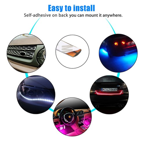 Tira de luces LED Flexible 12V 15SMD para motocicletas de coche sublumbrantes - Picture 17 of 40