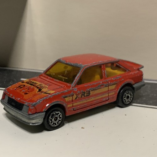 Majorette France #212 Ford Escort XR3 Team FdF Rally Car Hatchback Red VTG Worn - Picture 17 of 19