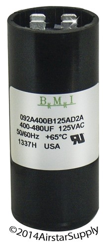 USA MADE 400-480 MFD uF 110-125V Electric Motor Start Capacitor HVAC 125 VAC - Picture 2 of 6