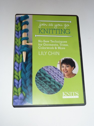 Join As You Go Knitting von Lily Chin DVD 2 Disc Set Basteln How-to Stricken Mode