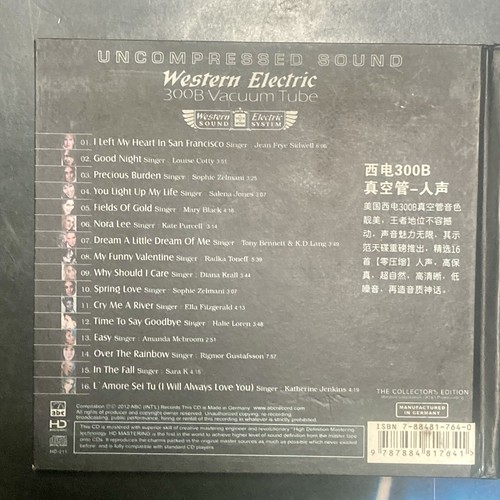 V.A. Western Electric 300B Vacuum Tube AUDIOPHILE AUDIO CD Compilation - Picture 2 of 3