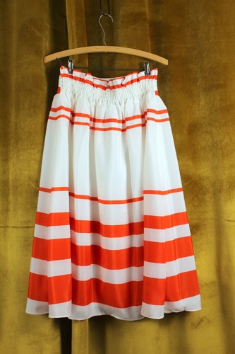 NWT Modcloth "Fruit Pie Purveyor Skirt", Red White Stripe, Midi Skirt, M, $69.99 - Foto 9 di 12