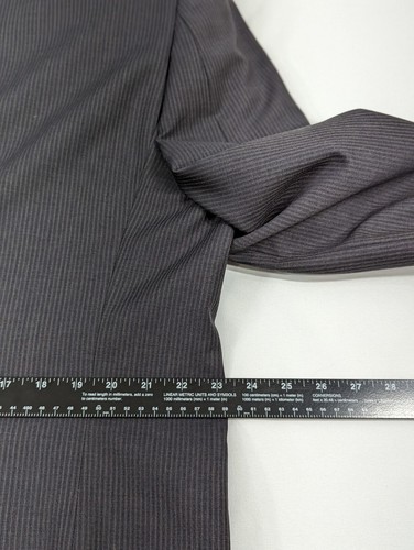 Ralph Lauren Blazer Suit Sports Jacket 46R 40x31 2 Piece Wool Gray Pin Striped - Picture 9 of 15