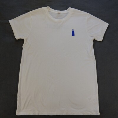 Absolut Vodka Womens Shirt XL White Drinking Liquor Shot Bottle Logo Party Tee