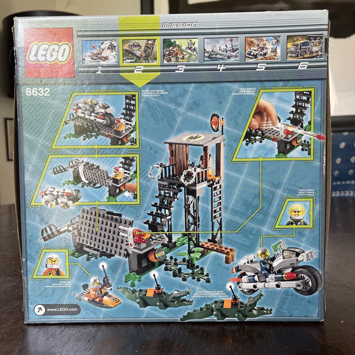 LEGO Agents 8632 Mission 2 Swamp Raid NEW Factory Sealed Box