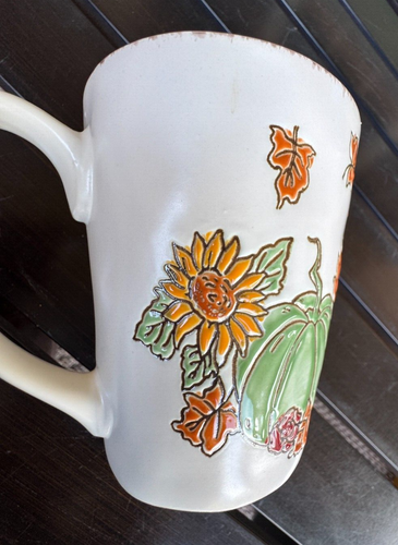 Eli & Ana Pumpkin Autumn Coffee Mug Cup EUC Handmade Ceramics 2021 RARE - Picture 6 of 11