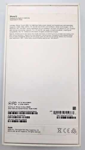 Original Apple iPhone 13 BLUE Box Only - NO PHONE - Sticker, Manuals + BONUS! - 第 14/14 張圖片