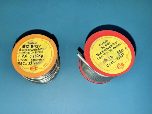 2x Castolin Sonder-Weichlot Fittings-Lötdraht BC5423/5427 Löten - Bild 3 von 7