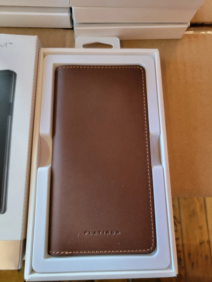 LOT OF 24 New Platinum Leather Folio Wallet Case Samsung Galaxy Note 9 Bourbon - Image 3 of 4