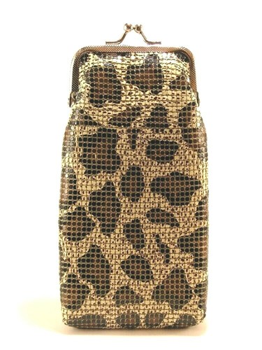 Leopard Animal Print Clutch Handtasche Metall Mesh Clutch mit Kette für Damen - Bild 48 von 68