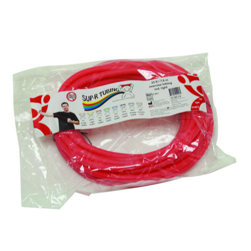 Sup-R Tubing - Latex Free Exercise Tubing - 25' Roll - Red - Light - Picture 2 of 3