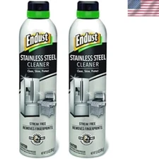Endust Stainless Steel Cleaner Spray, 12.5 oz – Pack of 2 for Effortless Shine