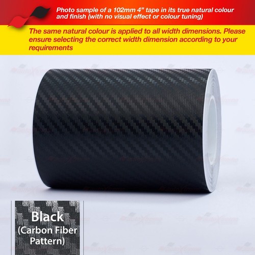 3/4" Vinyl Pinstriping Pin Stripe Styling Tape Sticker 19mm CARBON FIBER BLACK - Picture 3 of 12