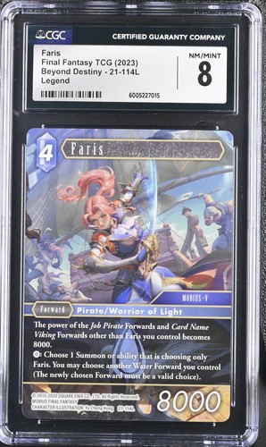 CGC 8 Final Fantasy Beyond Destiny Faris 21-114L - Imagen 1 de 2