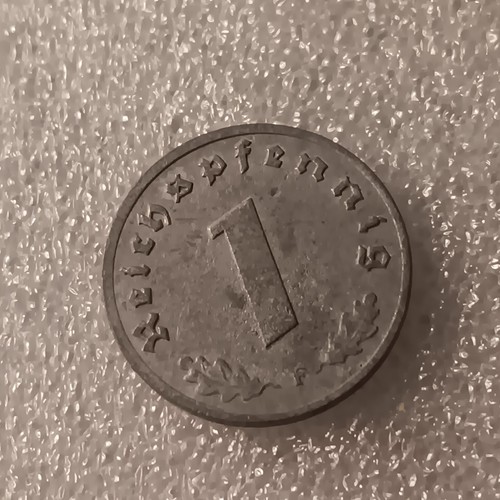 Une Seconde Guerre mondiale, 1943 1 Reichspfennig~ Allemagne, a des défauts, voir photos !! - Photo 13/19