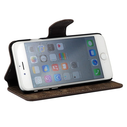 Vintage Retro Leather Flip Wallet Case Stand Cover Holder For iPhone 6 / 6s Plus - Afbeelding 8 van 14