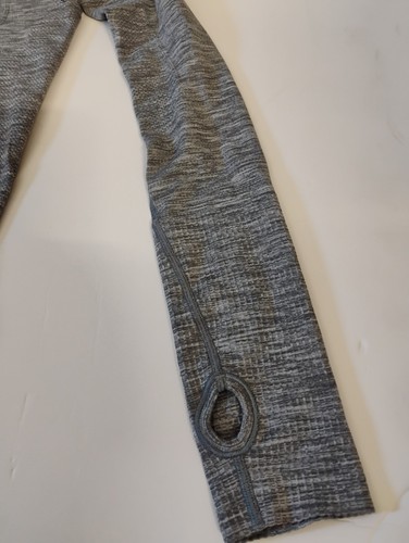 Lululemon Sportshirt Damen Größe 4 Grau Sweat Life Langarm Daumenlöcher - Bild 2 von 12