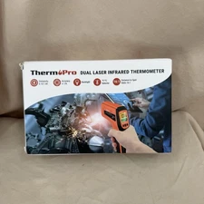 ThermPro Dual Laser Infrared Thermometer -58 to 1022F 16:1 Wireless TP450