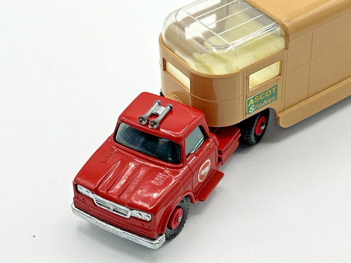 Matchbox King Size K 18 Dodge articulado caja de caballos furgoneta establos Ascot 1966-1970 - Imagen 8 de 24