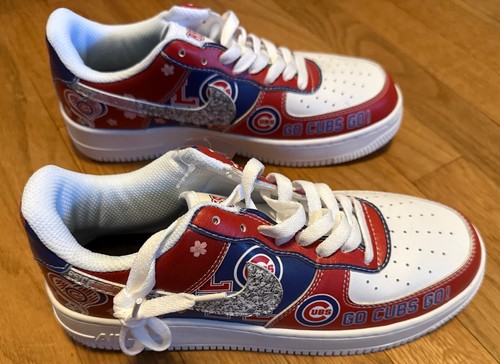 Chicago Cubs Adorable Woman’s Size 10.5 (Euro size 41) AF1 Shoes - Brand New - Picture 3 of 6