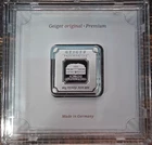 New Listing20g Geiger Edelmetalle .999 Silver Square Bar Schloss Guldengossa Sealed Germany