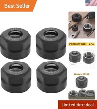 4Pcs ER16A Clamping Nuts for CNC Milling - Durable Alloy Steel Precision Parts