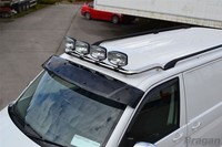 DachträGer B + Jumbo Spots FüR Citroen Jumpy 2007 - 2016 Front Flach Edelstahl