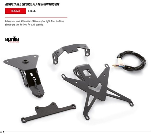 OEM Aprilia RSV4 / Tuono Fender Eliminator, Tail Clean-Up Kit Open Box - Picture 2 of 4