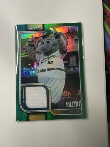 Topps 2023 Athletics Mascot Game Used Memorabilia Serial Numbered