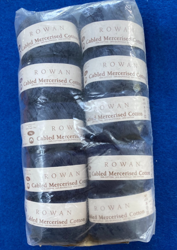 Versiegelte Packung Rowan Garn 10x50g Knäuel Farbton 330 MARINEBLAU