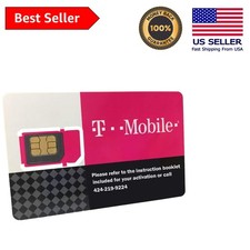 T Mobile Unlimited Talk  Text SIM Card - Fast 4G LTE Data for USA Travelers