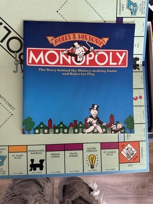 Deluxe Anniversary Edition Monopoly Board Game Parker Brothers 1984 (Complete)