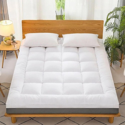 Hotel Quality Mattress Topper 10cm Deep Thick | Luxury Bamboo Memory Foam Pillow - Picture 29 of 99