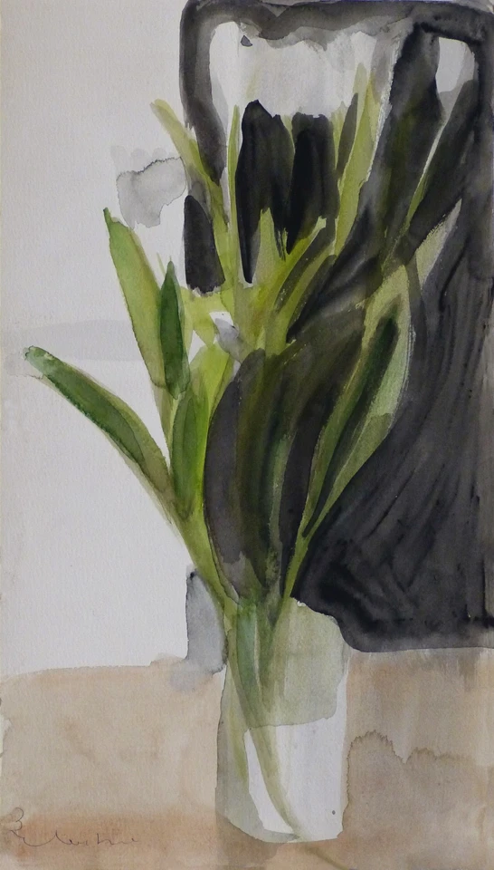 Die Tulpen - Kunstdruck von Aquarell Blumenstrauss Stillleben Zeichnung - Bild 1 von 1