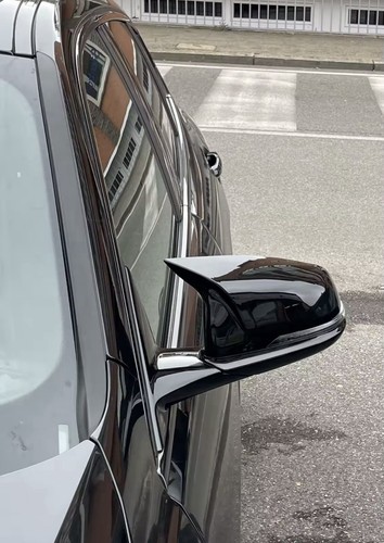 GLOSS BLACK SIDE WING MIRROR CAP COVERS TOYOTA GR SUPRA MK5 2019+ - Picture 8 of 16