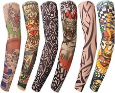 Multicolor Tattoo Arm Sleeves Unisex 6 Designs Comfortable High Elasticity