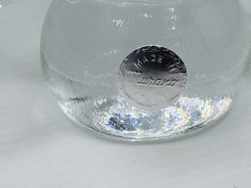 Vintage Murano Made in Italy Kunst Glas Klar Weihnachtsbaum 11" Briefbeschwerer - Bild 2 von 9