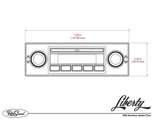RetroSound Liberty Motor 1 Single DIN Radio for 1968-1970 Ford Falcon - Bild 10 von 10