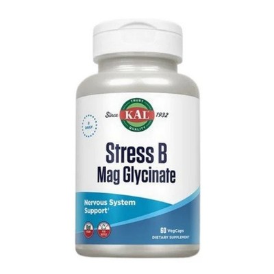 Stress B Magnesium Glycinate 60 Veg Caps  by Kal