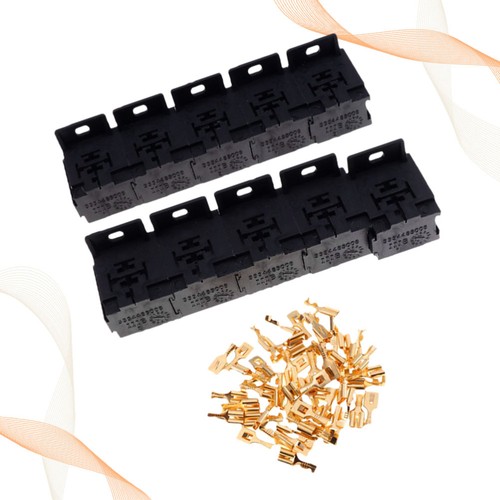 30A-80A Relay Base Bracket Set (10Pcs 5-pin Relay Socket 50Pcs 6.3 mm Terminal) - Picture 11 of 11